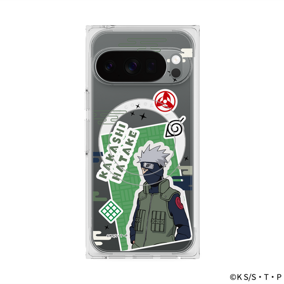 プレミアムスクエアケース with Pixelsnap［ NARUTO -ナルト- 疾風伝 - ステッカー - はたけカカシ ］