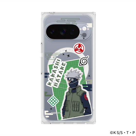 プレミアムスクエアケース with Pixelsnap［ NARUTO -ナルト- 疾風伝 - ステッカー - はたけカカシ ］