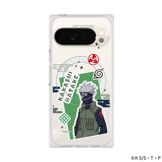 プレミアムスクエアケース with Pixelsnap［ NARUTO-ナルト- 疾風伝 - ステッカー - はたけカカシ ］