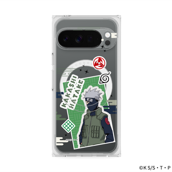 プレミアムスクエアケース with Pixelsnap［ NARUTO -ナルト- 疾風伝 - ステッカー - はたけカカシ ］