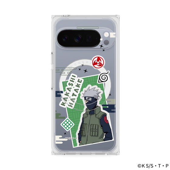 プレミアムスクエアケース with Pixelsnap［ NARUTO -ナルト- 疾風伝 - ステッカー - はたけカカシ ］