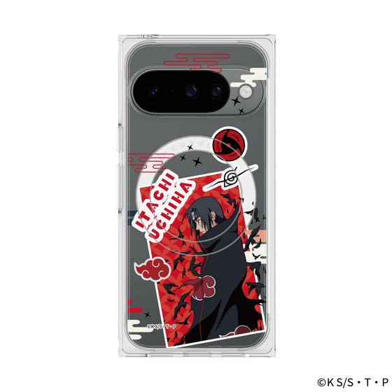 プレミアムスクエアケース with Pixelsnap［ NARUTO -ナルト- 疾風伝 - ステッカー - うちはイタチ ］