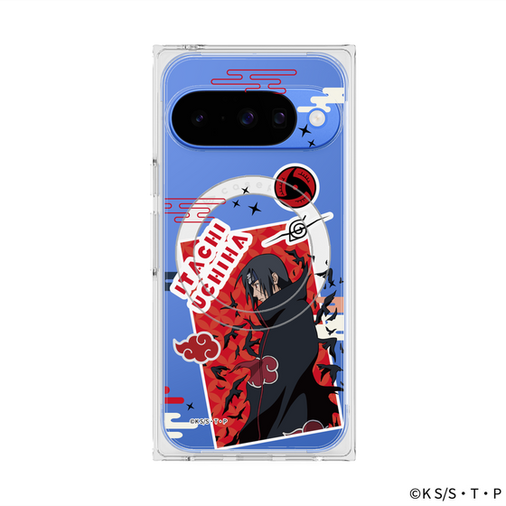 プレミアムスクエアケース with Pixelsnap［ NARUTO -ナルト- 疾風伝 - ステッカー - うちはイタチ ］