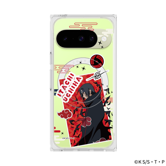 プレミアムスクエアケース with Pixelsnap［ NARUTO -ナルト- 疾風伝 - ステッカー - うちはイタチ ］