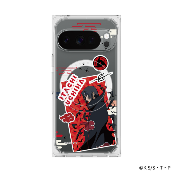 プレミアムスクエアケース with Pixelsnap［ NARUTO -ナルト- 疾風伝 - ステッカー - うちはイタチ ］