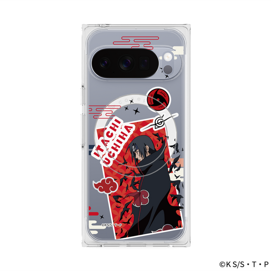 プレミアムスクエアケース with Pixelsnap［ NARUTO -ナルト- 疾風伝 - ステッカー - うちはイタチ ］