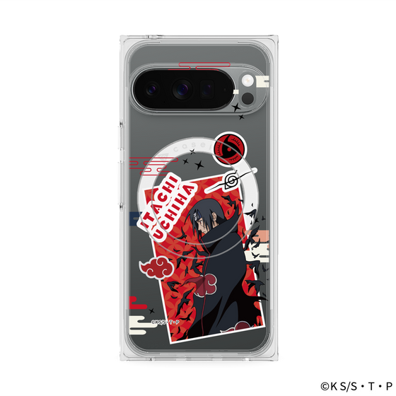 プレミアムスクエアケース with Pixelsnap［ NARUTO -ナルト- 疾風伝 - ステッカー - うちはイタチ ］