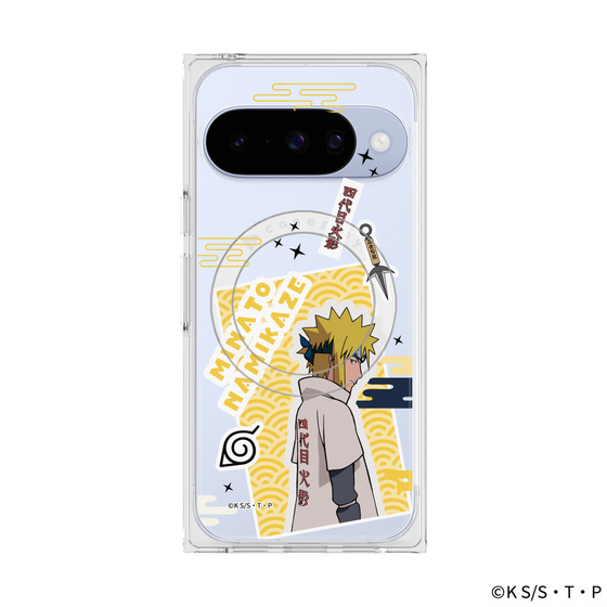 プレミアムスクエアケース with Pixelsnap［ NARUTO-ナルト- 疾風伝 - ステッカー - 波風ミナト ］