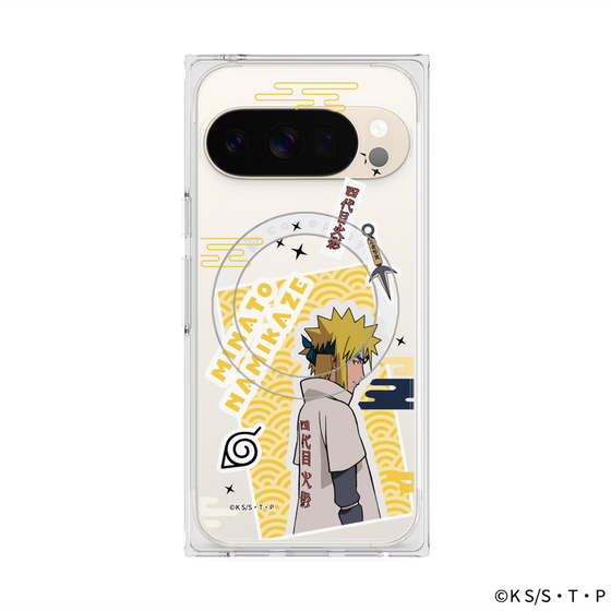 プレミアムスクエアケース with Pixelsnap［ NARUTO-ナルト- 疾風伝 - ステッカー - 波風ミナト ］