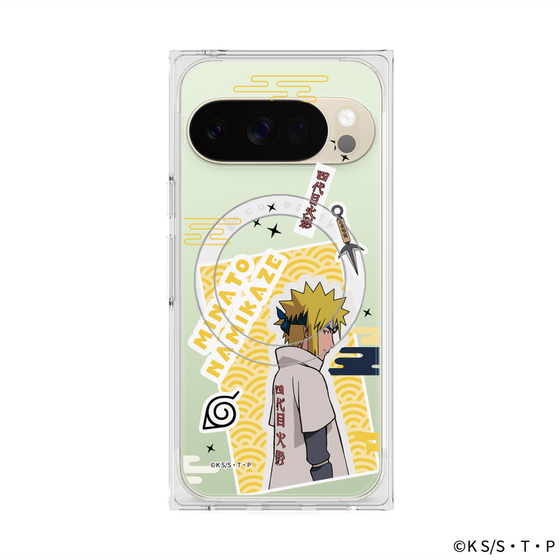 プレミアムスクエアケース with Pixelsnap［ NARUTO -ナルト- 疾風伝 - ステッカー - 波風ミナト ］