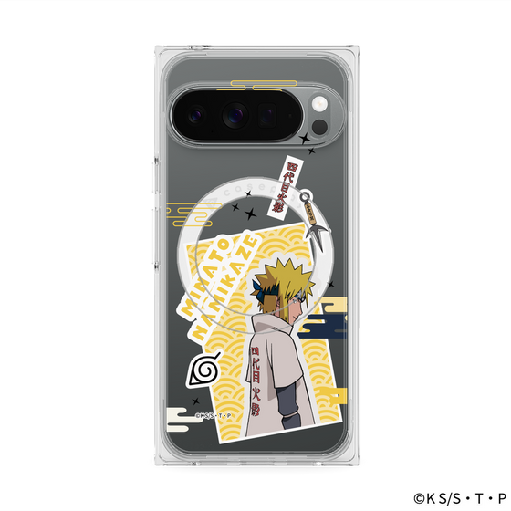 プレミアムスクエアケース with Pixelsnap［ NARUTO -ナルト- 疾風伝 - ステッカー - 波風ミナト ］