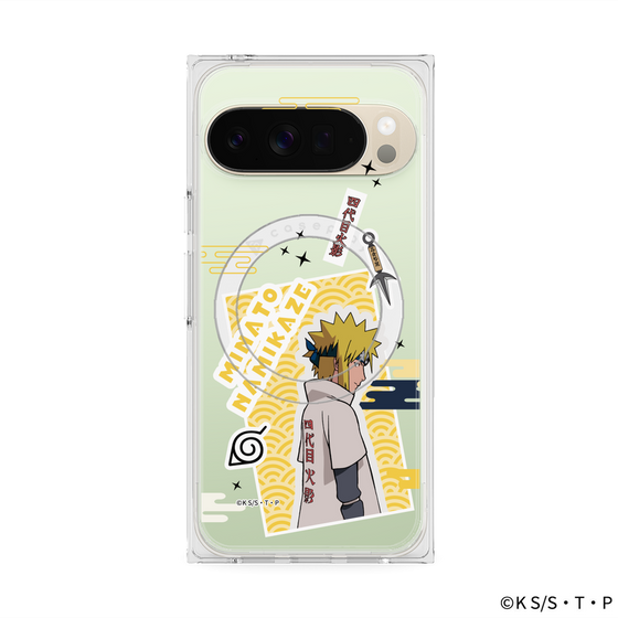 プレミアムスクエアケース with Pixelsnap［ NARUTO -ナルト- 疾風伝 - ステッカー - 波風ミナト ］