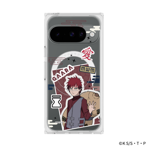 プレミアムスクエアケース with Pixelsnap［ NARUTO -ナルト- 疾風伝 - ステッカー - 我愛羅 ］