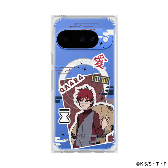 プレミアムスクエアケース with Pixelsnap［ NARUTO -ナルト- 疾風伝 - ステッカー - 我愛羅 ］