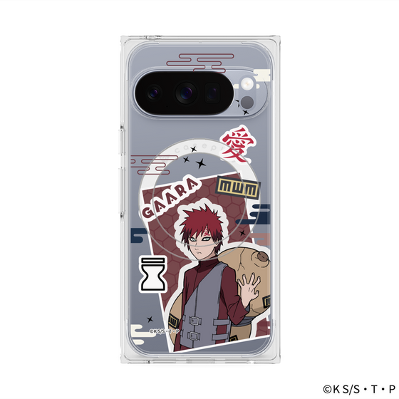 プレミアムスクエアケース with Pixelsnap［ NARUTO -ナルト- 疾風伝 - ステッカー - 我愛羅 ］