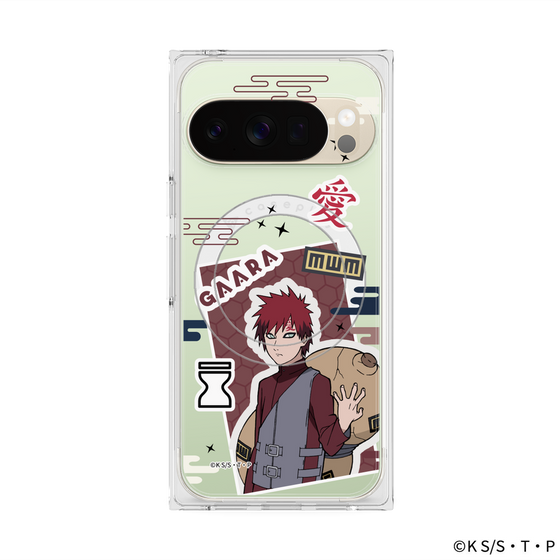 プレミアムスクエアケース with Pixelsnap［ NARUTO -ナルト- 疾風伝 - ステッカー - 我愛羅 ］