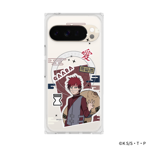 プレミアムスクエアケース with Pixelsnap［ NARUTO-ナルト- 疾風伝 - ステッカー - 我愛羅 ］