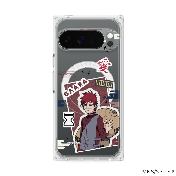 プレミアムスクエアケース with Pixelsnap［ NARUTO -ナルト- 疾風伝 - ステッカー - 我愛羅 ］