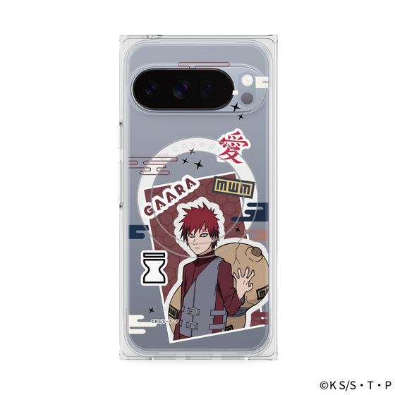 プレミアムスクエアケース with Pixelsnap［ NARUTO -ナルト- 疾風伝 - ステッカー - 我愛羅 ］