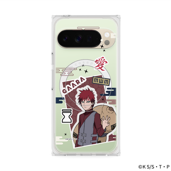 プレミアムスクエアケース with Pixelsnap［ NARUTO -ナルト- 疾風伝 - ステッカー - 我愛羅 ］