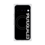プレミアムスクエアケース with Pixelsnap［ 1PIU1UGUALE3 - ロゴ vertical - ブラック ］