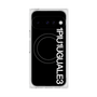 プレミアムスクエアケース with Pixelsnap［ 1PIU1UGUALE3 - ロゴ vertical - ブラック ］