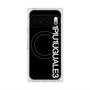 プレミアムスクエアケース with Pixelsnap［ 1PIU1UGUALE3 - ロゴ vertical - ブラック ］