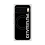プレミアムスクエアケース with Pixelsnap［ 1PIU1UGUALE3 - ロゴ vertical - ブラック ］