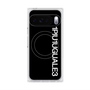プレミアムスクエアケース with Pixelsnap［ 1PIU1UGUALE3 - ロゴ vertical - ブラック ］