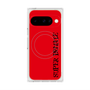 プレミアムスクエアケース with Pixelsnap［ SUPER PRIVATE - ロゴ - Red&Black ］