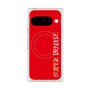 プレミアムスクエアケース with Pixelsnap［ SUPER PRIVATE - ロゴ - Red ］
