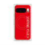 プレミアムスクエアケース with Pixelsnap［ SUPER PRIVATE - ロゴ - Red ］