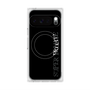 プレミアムスクエアケース with Pixelsnap［ SUPER PRIVATE - ロゴ - Black ］
