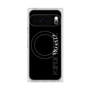 プレミアムスクエアケース with Pixelsnap［ SUPER PRIVATE - ロゴ - Black ］