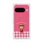 プレミアムスクエアケース with Pixelsnap［ ちびまる子ちゃん - ピンクチェック ］