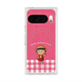 プレミアムスクエアケース with Pixelsnap［ ちびまる子ちゃん - ピンクチェック ］
