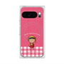 プレミアムスクエアケース with Pixelsnap［ ちびまる子ちゃん - ピンクチェック ］