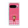 プレミアムスクエアケース with Pixelsnap［ ちびまる子ちゃん - ピンクチェック ］