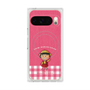 プレミアムスクエアケース with Pixelsnap［ ちびまる子ちゃん - ピンクチェック ］