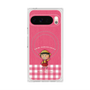 プレミアムスクエアケース with Pixelsnap［ ちびまる子ちゃん - ピンクチェック ］