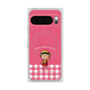 プレミアムスクエアケース with Pixelsnap［ ちびまる子ちゃん - ピンクチェック ］