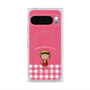 プレミアムスクエアケース with Pixelsnap［ ちびまる子ちゃん - ピンクチェック ］