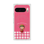 プレミアムスクエアケース with Pixelsnap［ ちびまる子ちゃん - ピンクチェック ］