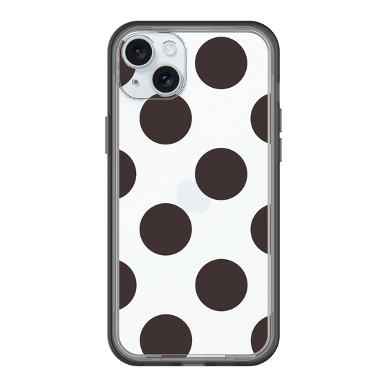 スリムプロテクションプレミアムケース［ シンプルドット - Black ］