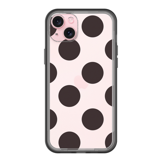 スリムプロテクションプレミアムケース［ シンプルドット - Black ］