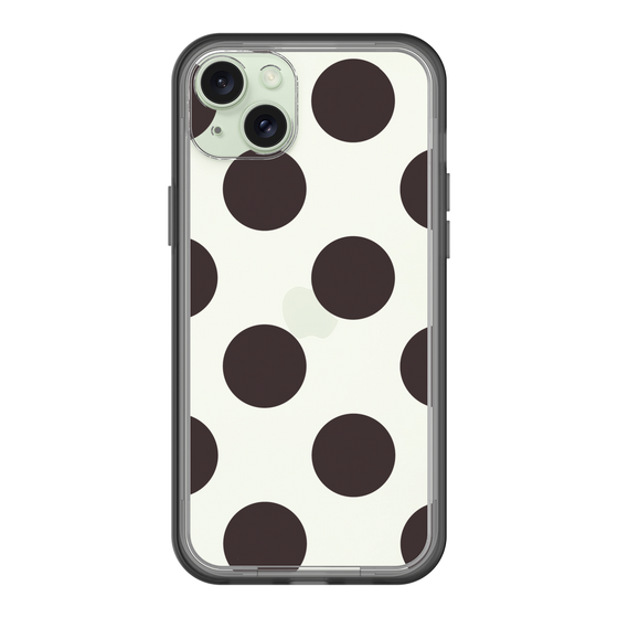 スリムプロテクションプレミアムケース［ シンプルドット - Black ］