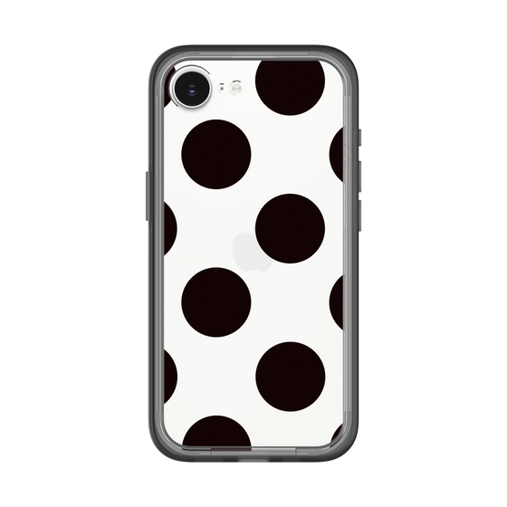 スリムプロテクションプレミアムケース［ シンプルドット - Black ］