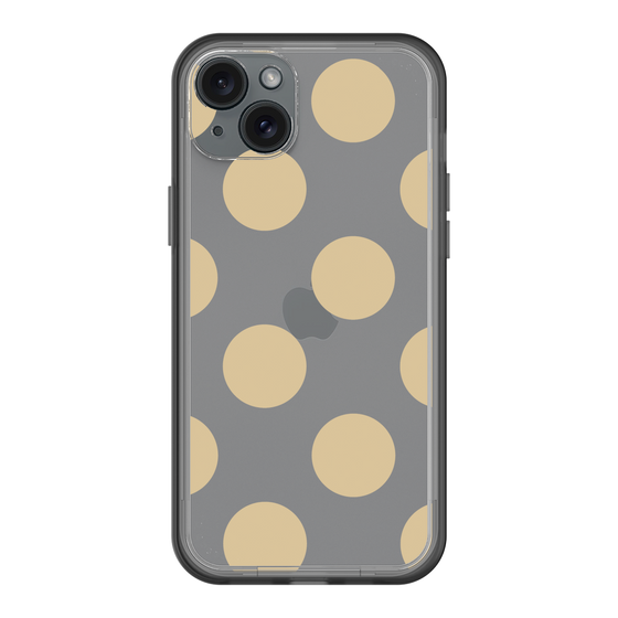 スリムプロテクションプレミアムケース［ シンプルドット - Beige ］