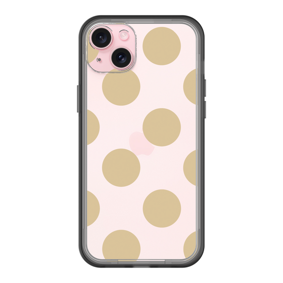 スリムプロテクションプレミアムケース［ シンプルドット - Beige ］