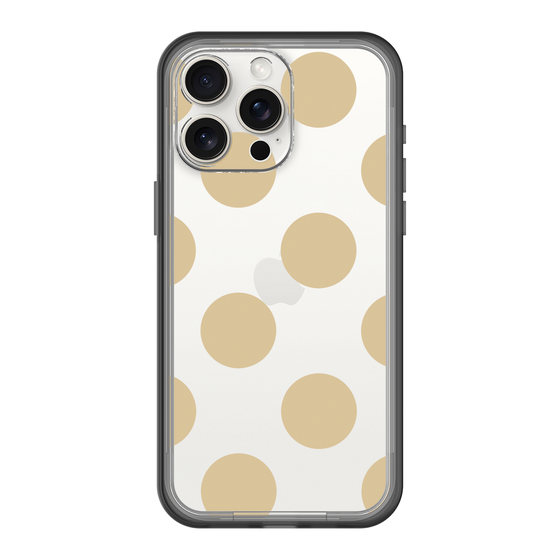 スリムプロテクションプレミアムケース［ シンプルドット - Beige ］